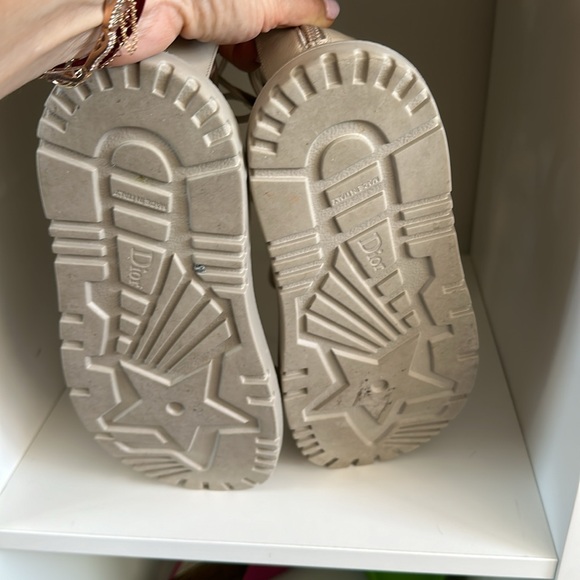 Christian Dior Abbesse Gladiator Sandals Corde Taupe Leather Size 39 EU / 9 US - Picture 4 of 4